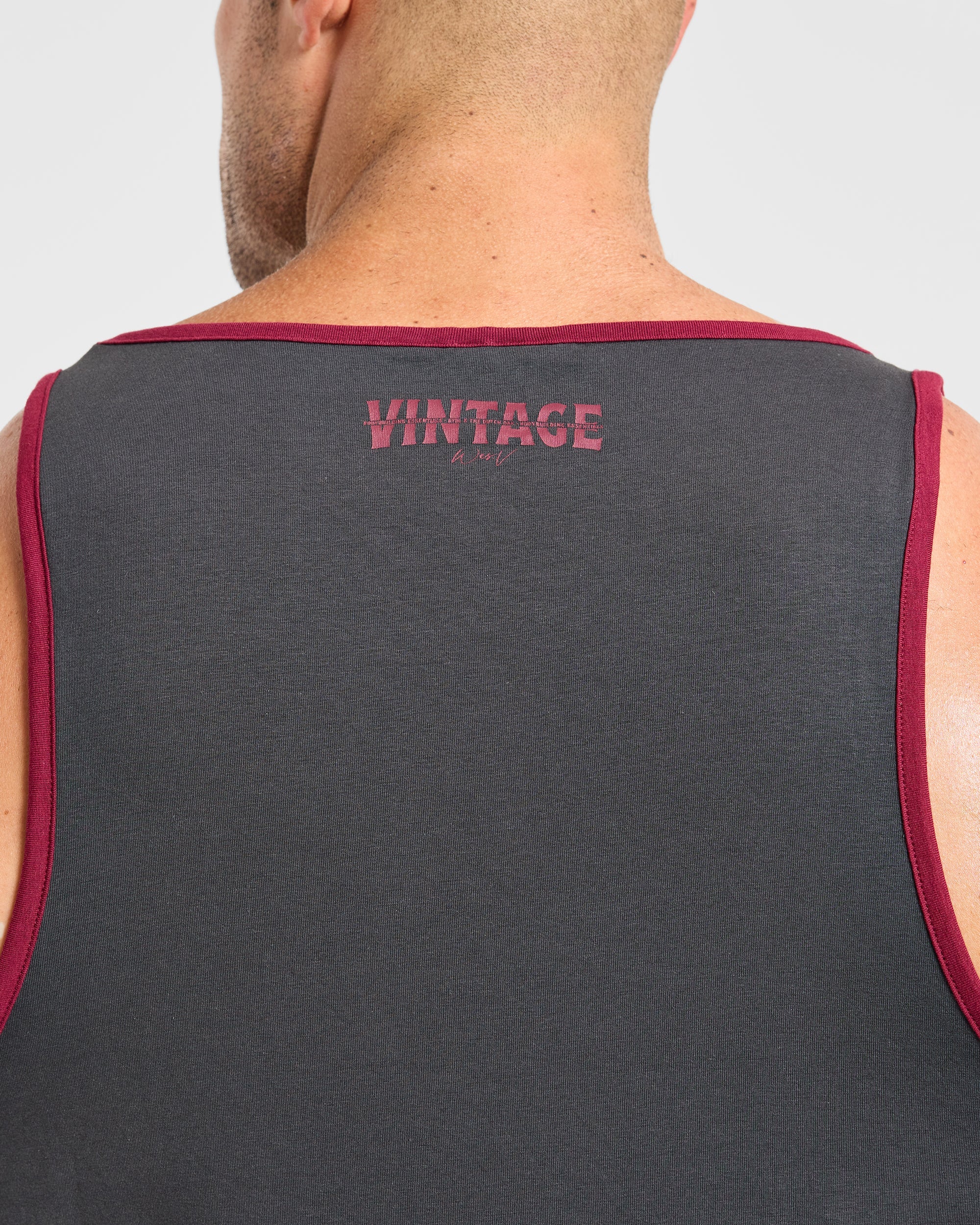 Wesley Vissers x Contrast Tank - Charcoal - Image 6