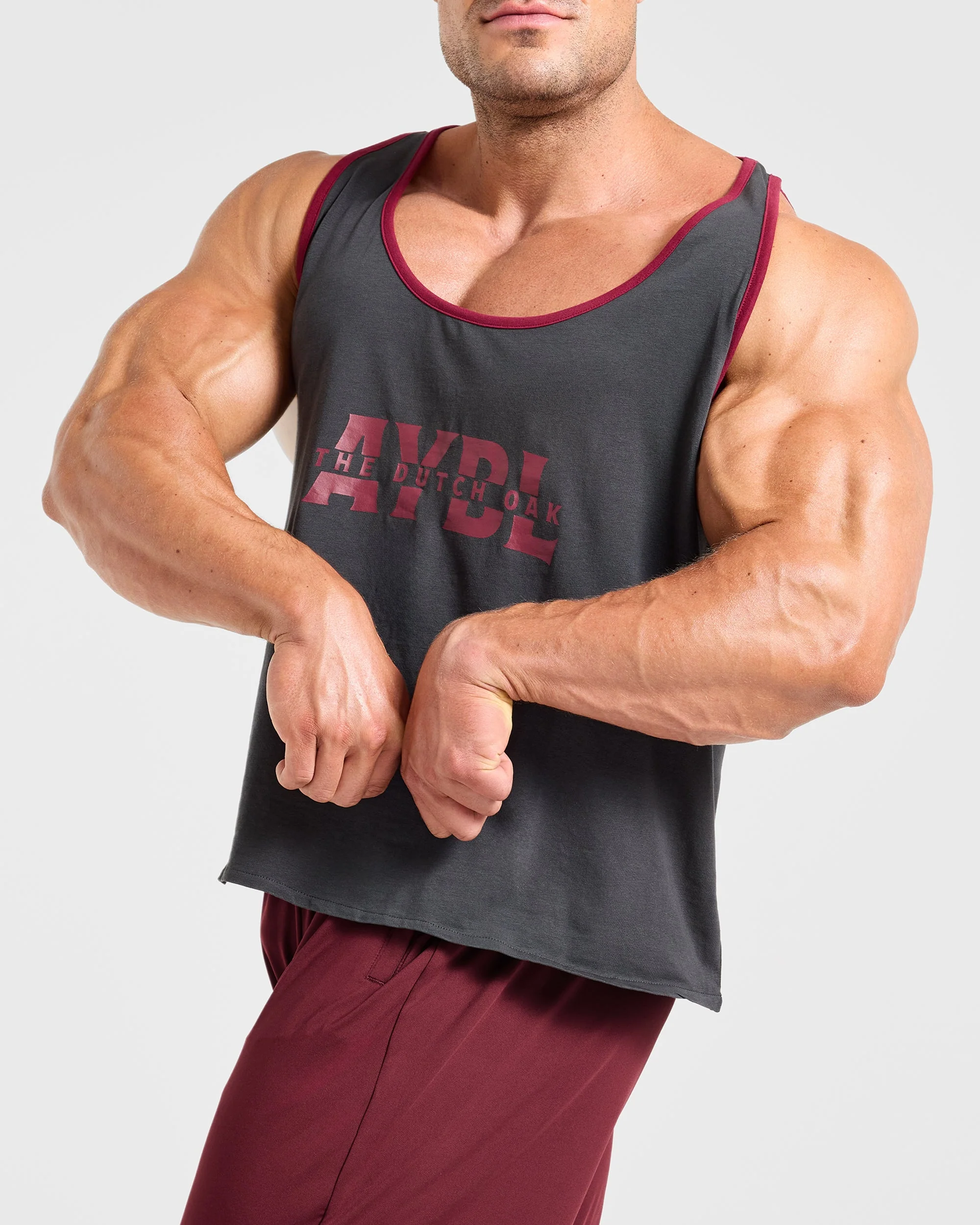 Wesley Vissers x Contrast Tank - Charcoal - Image 7