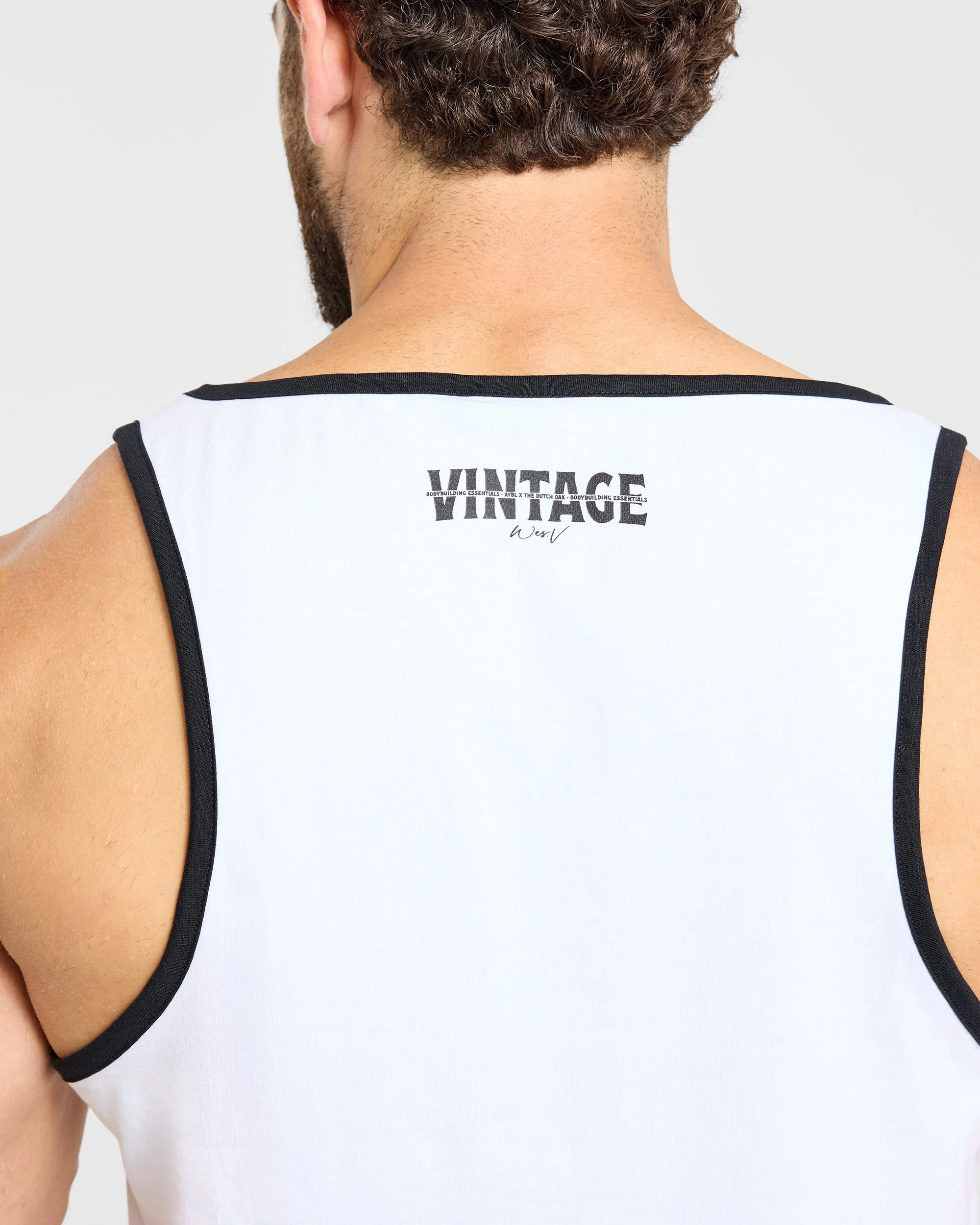 Wesley Vissers x Contrast Tank - Wit - Image 6