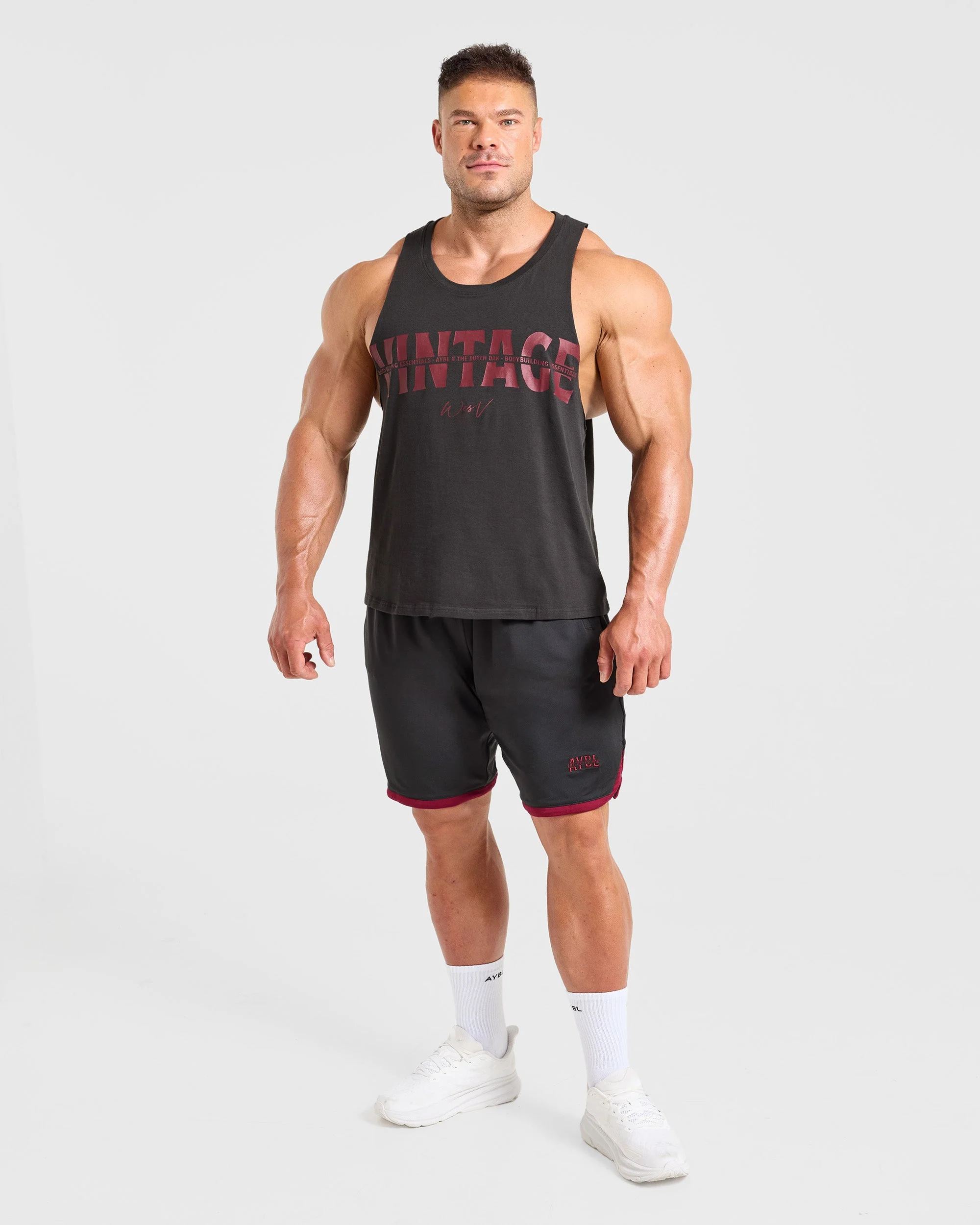 Wesley Vissers x Old School Contrast Shorts - Charcoal - Image 3