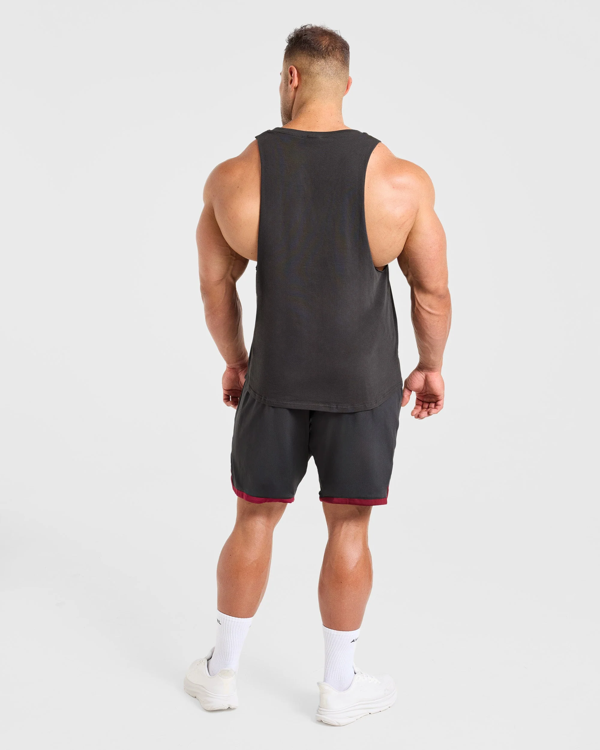 Wesley Vissers x Old School Contrast Shorts - Charcoal - Image 4