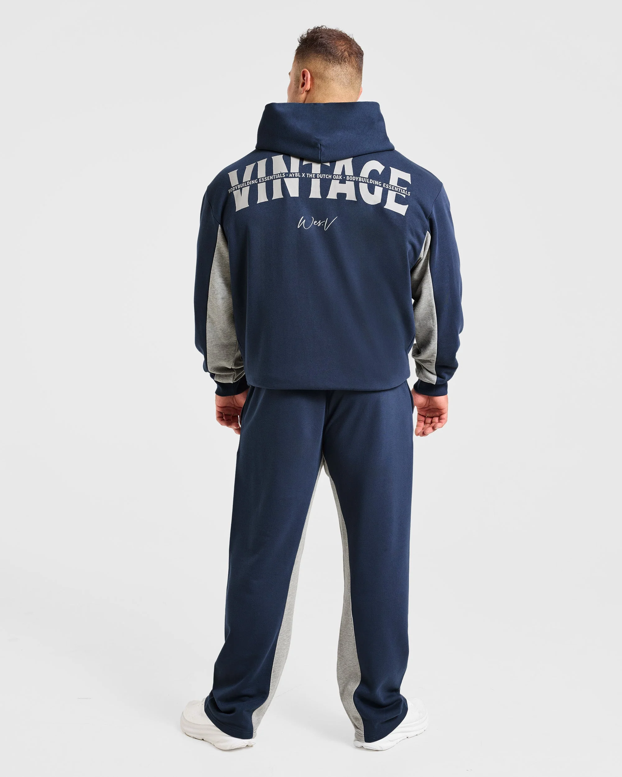 Wesley Vissers x Oversized Straight Leg Joggers - Navy - Image 4