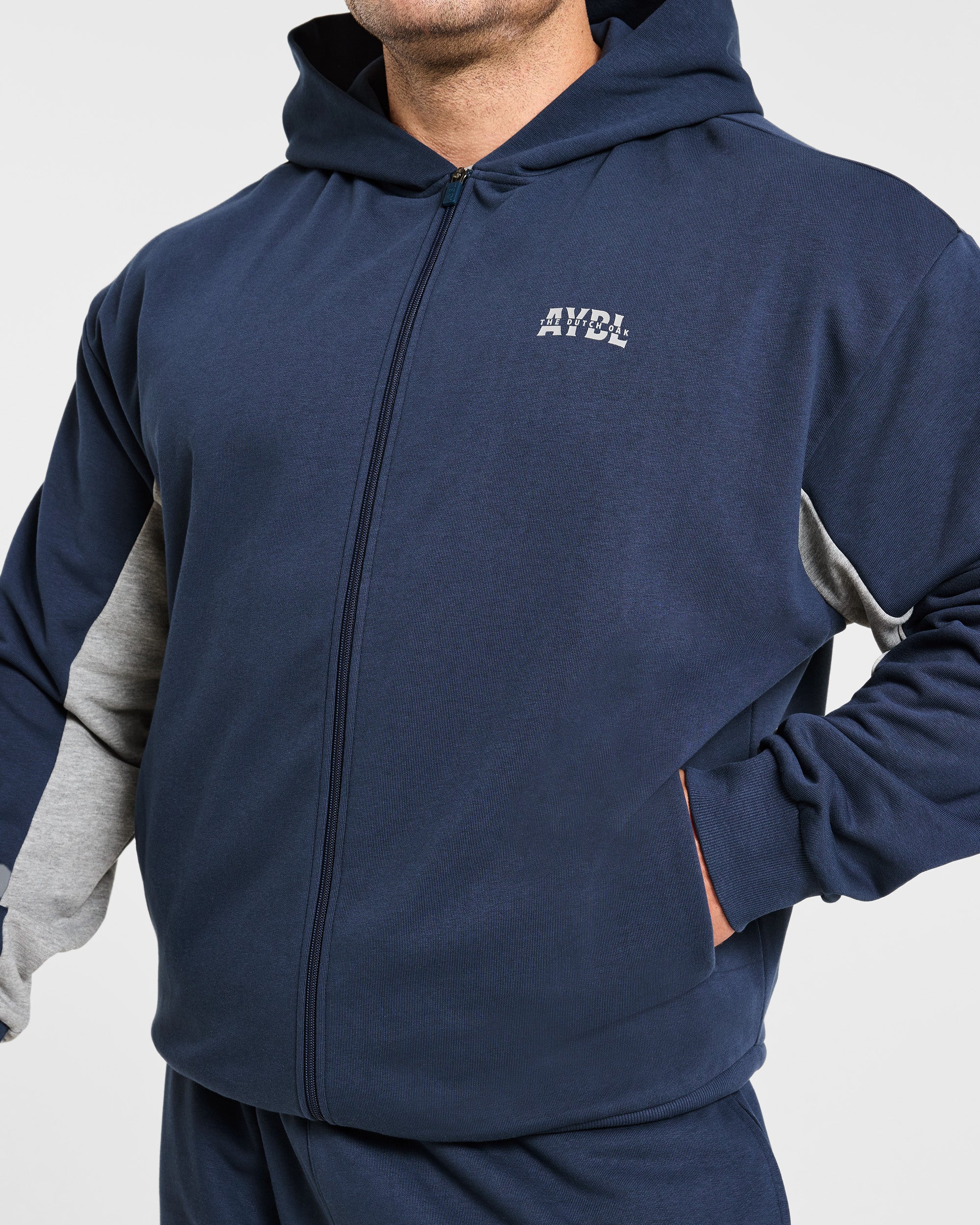 Wesley Vissers x Oversized Zip Up Hoodie - Navy - Image 5