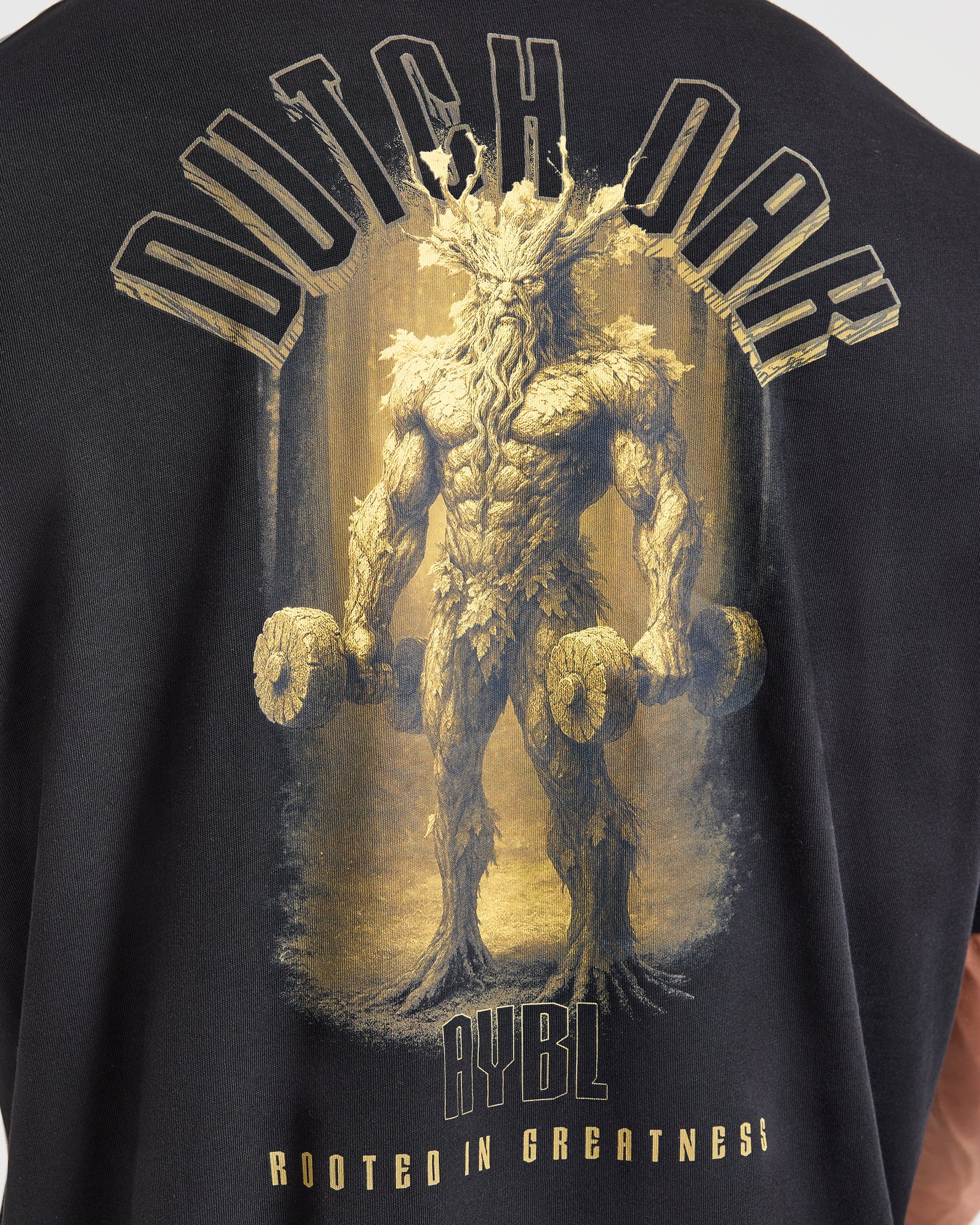 Wesley Vissers x Rooted in Greatness Oversized T Shirt - Zwart - Image 6